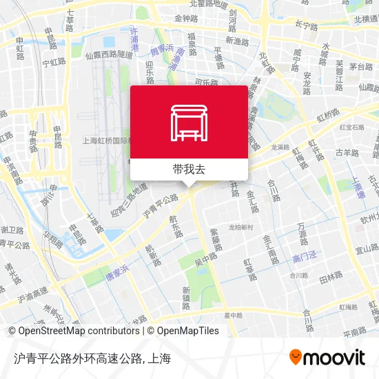 沪青平公路外环高速公路地图