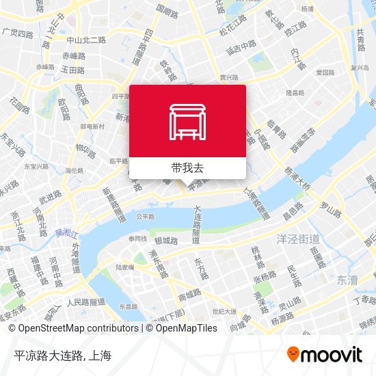 平凉路大连路地图