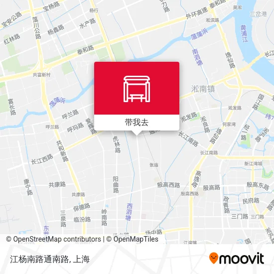 江杨南路通南路地图