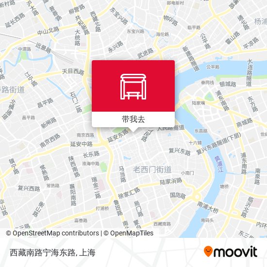 西藏南路宁海东路地图