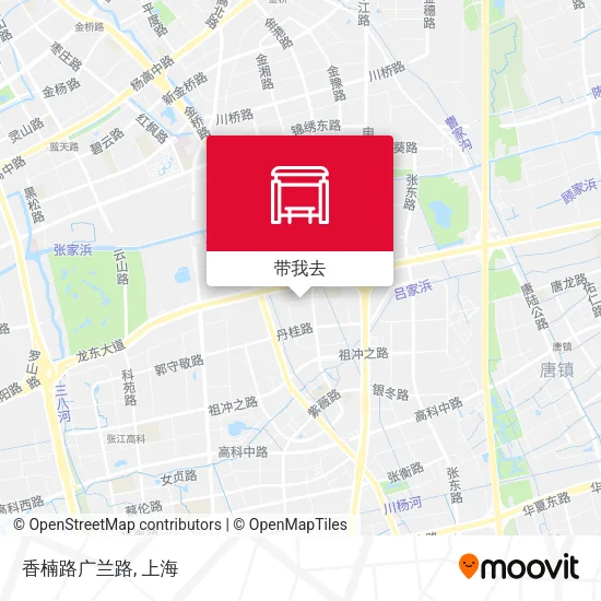 香楠路广兰路地图