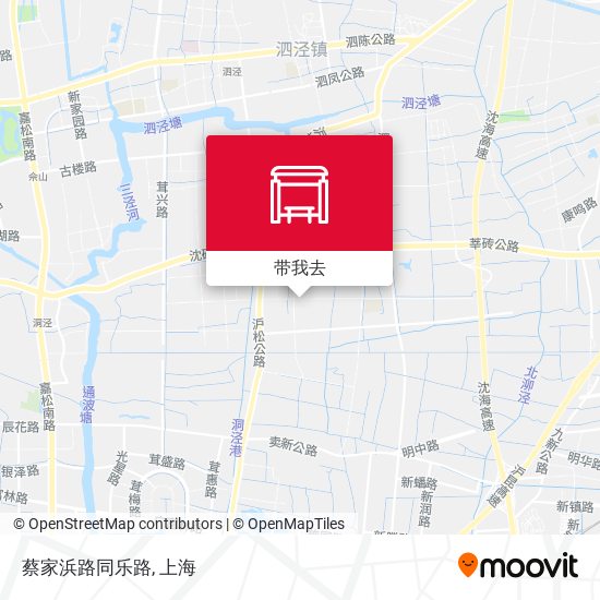 蔡家浜路同乐路地图