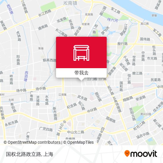 国权北路政立路地图