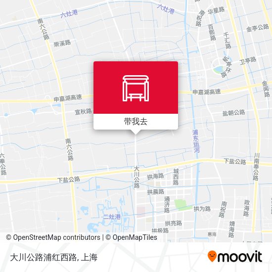 大川公路浦红西路地图