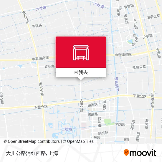 大川公路浦红西路地图