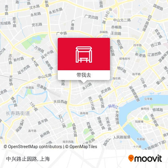 中兴路止园路地图