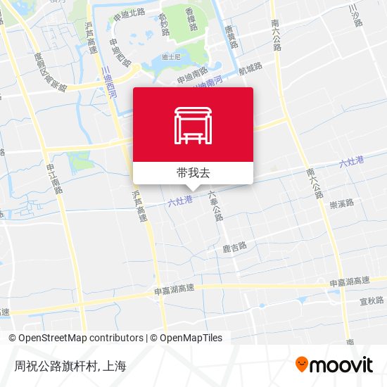 周祝公路旗杆村地图