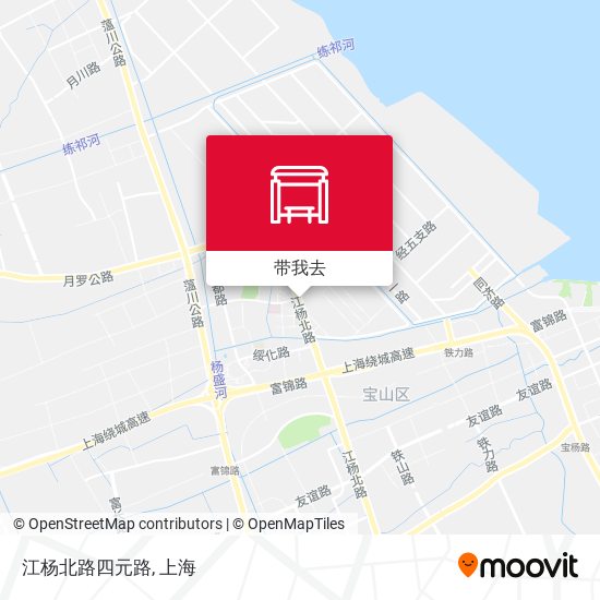 江杨北路四元路地图