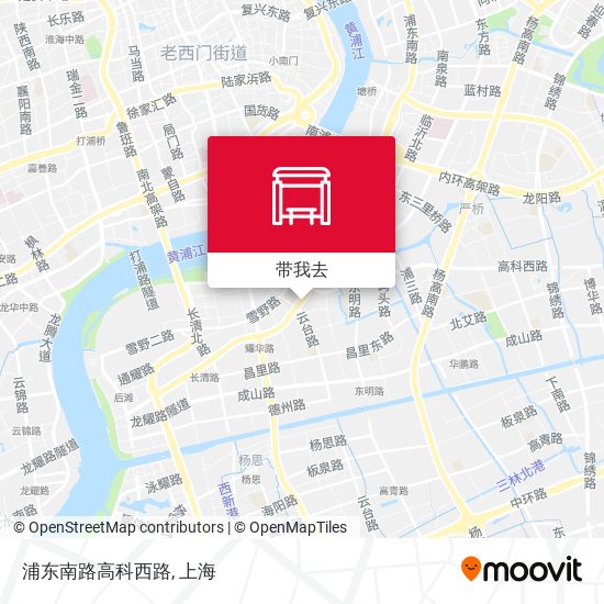 浦东南路高科西路地图