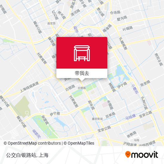 公交白银路站地图