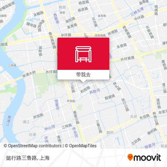 懿行路三鲁路地图