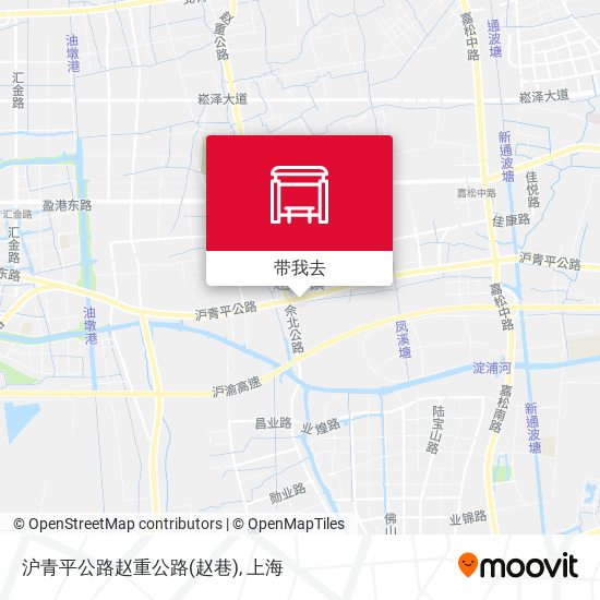 沪青平公路赵重公路(赵巷)地图