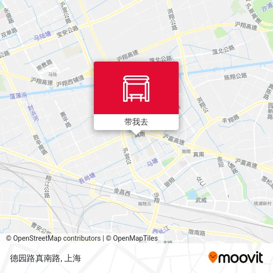 德园路真南路地图