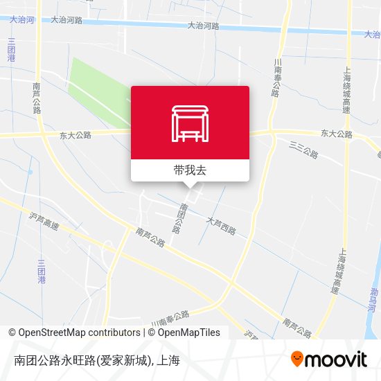 南团公路永旺路(爱家新城)地图