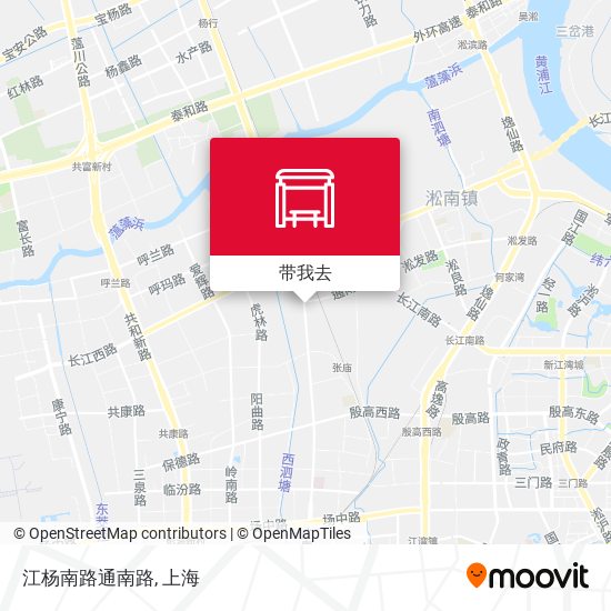 江杨南路通南路地图