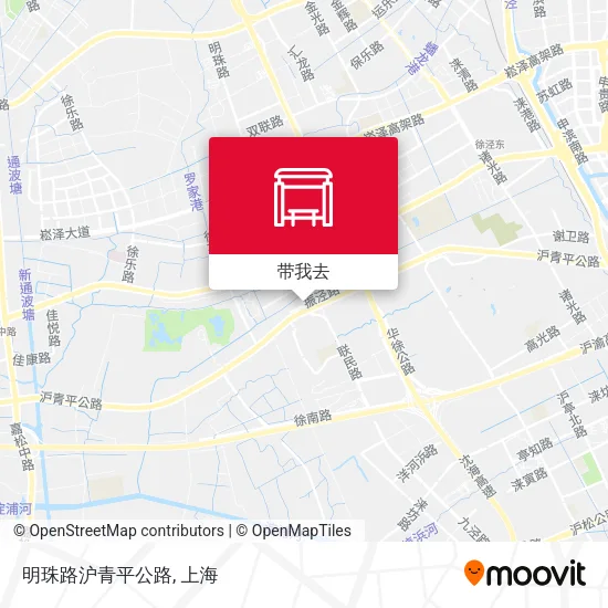 明珠路沪青平公路地图