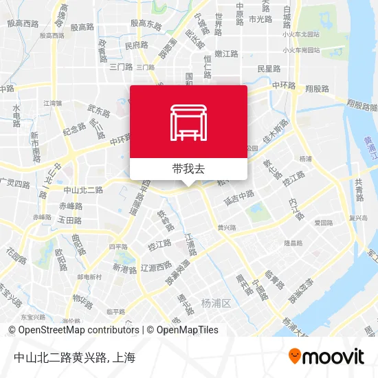 中山北二路黄兴路地图