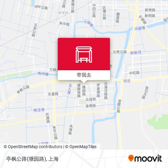 亭枫公路(塘园路)地图