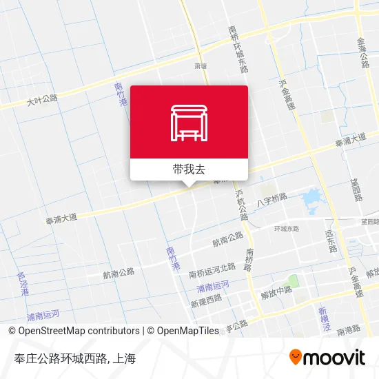 奉庄公路环城西路地图