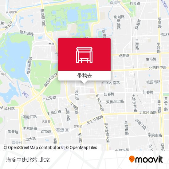 海淀中街北站地图