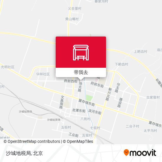 沙城地税局地图