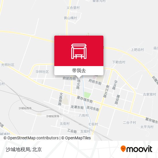 沙城地税局地图