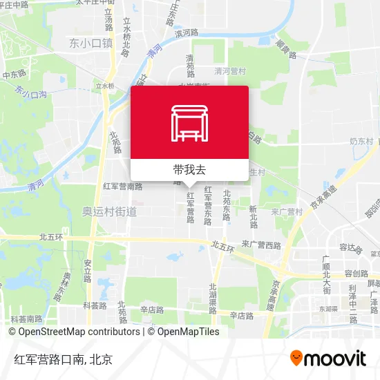 红军营路口南地图