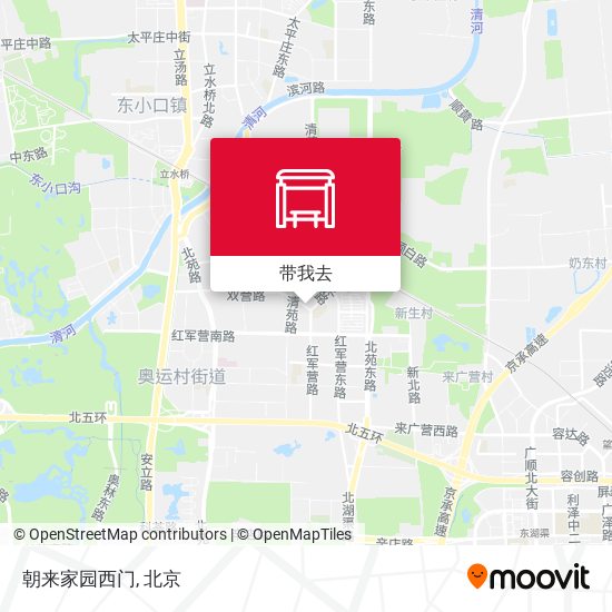 朝来家园西门地图