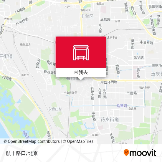 航丰路口地图