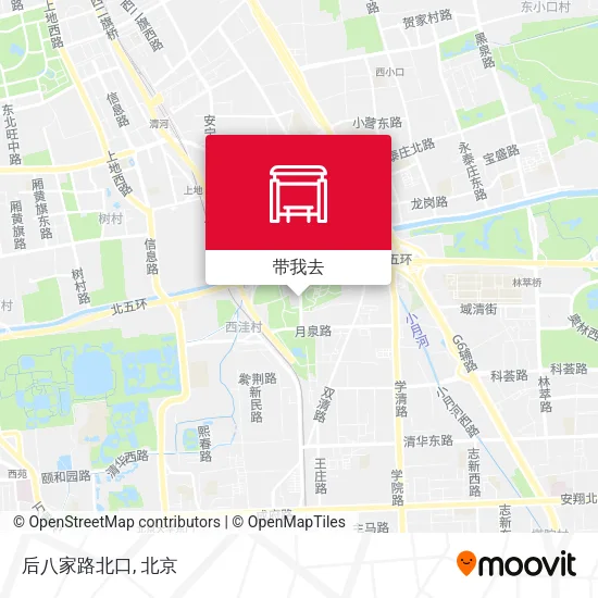 后八家路北口地图