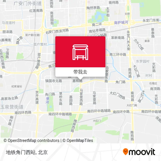 地铁角门西站地图