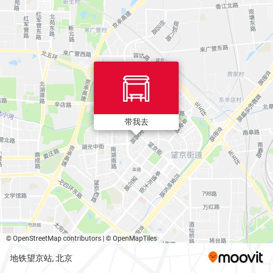 地铁望京站地图