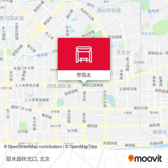 甜水园街北口地图