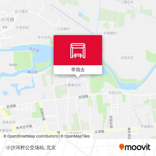 小沙河村公交场站地图