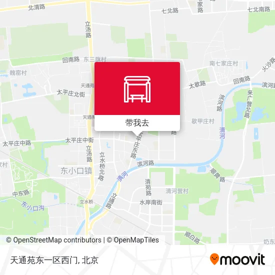 天通苑东一区西门地图
