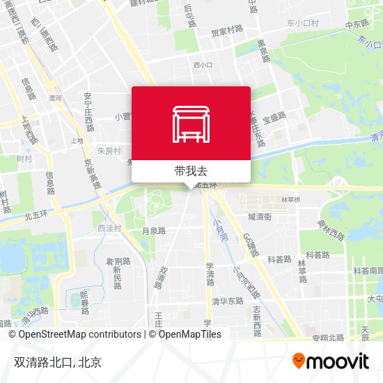 双清路北口地图
