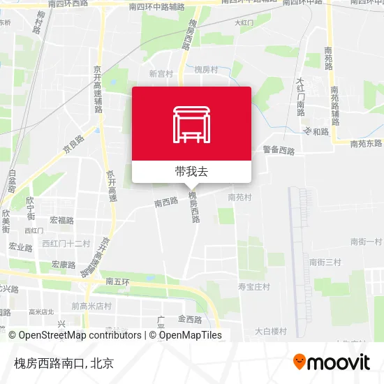 槐房西路南口地图