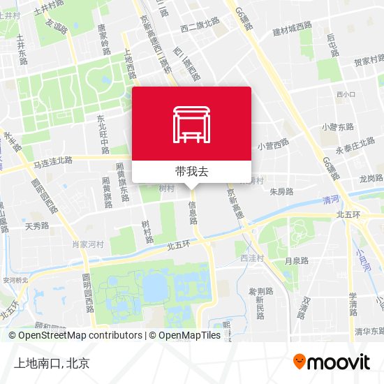 上地南口地图