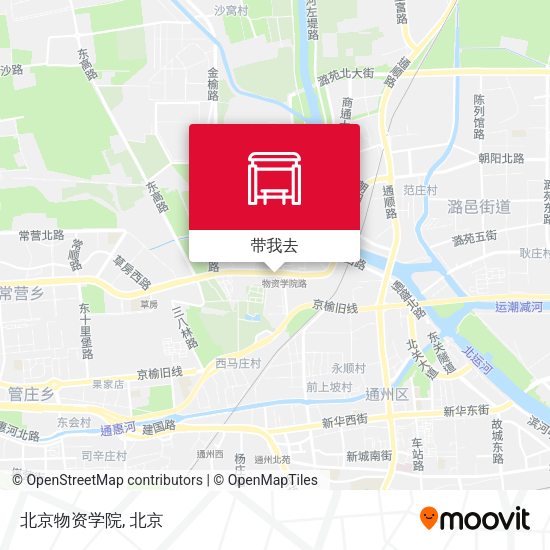 北京物资学院地图