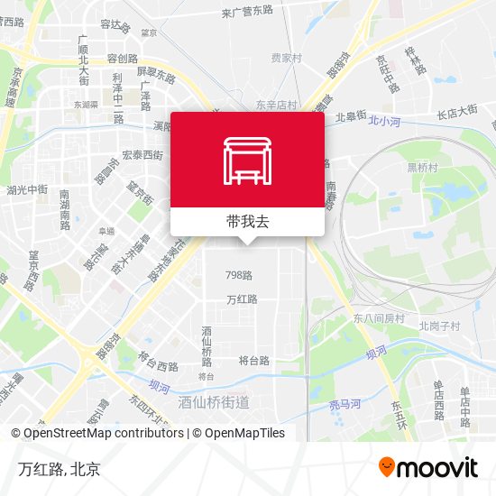 万红路地图