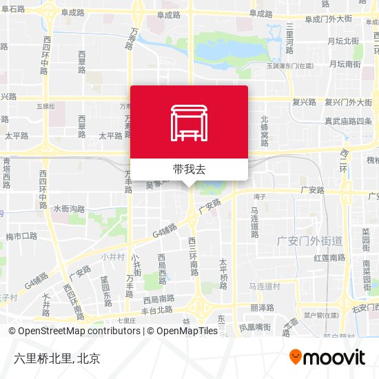 六里桥北里地图