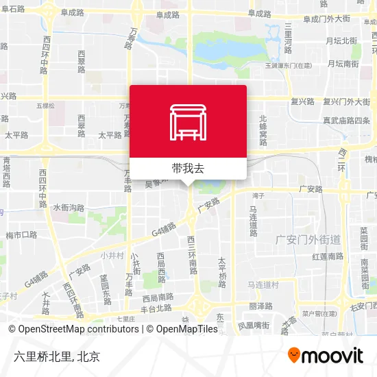 六里桥北里地图