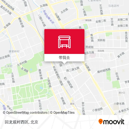 回龙观村西区地图
