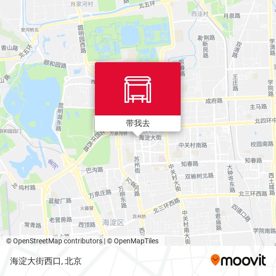 海淀大街西口地图