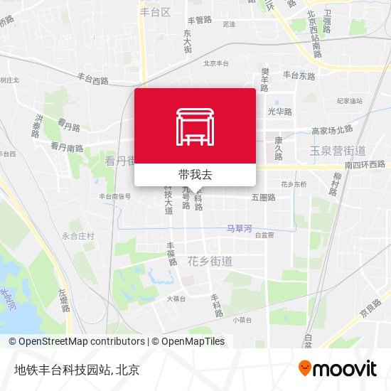地铁丰台科技园站地图