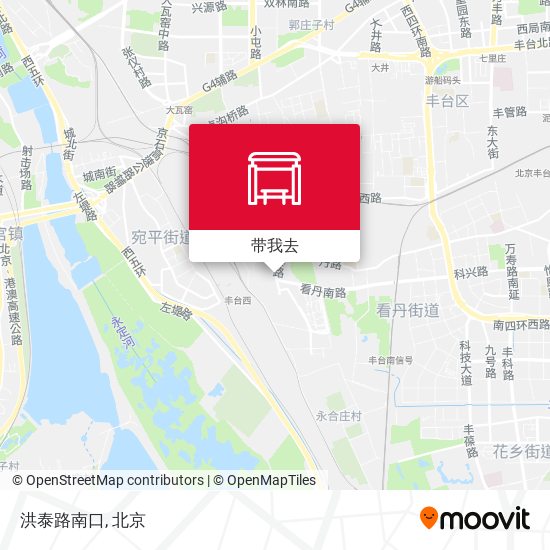 洪泰路南口地图