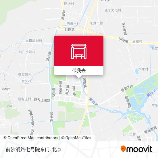 前沙涧路七号院东门地图