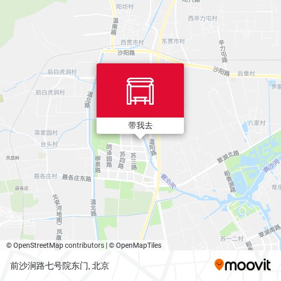 前沙涧路七号院东门地图