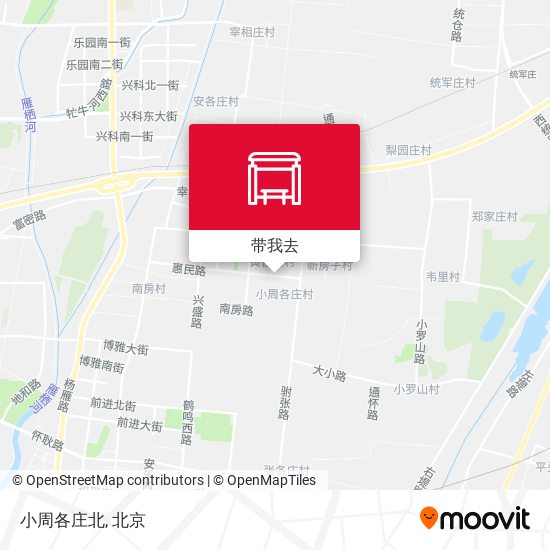 小周各庄北地图