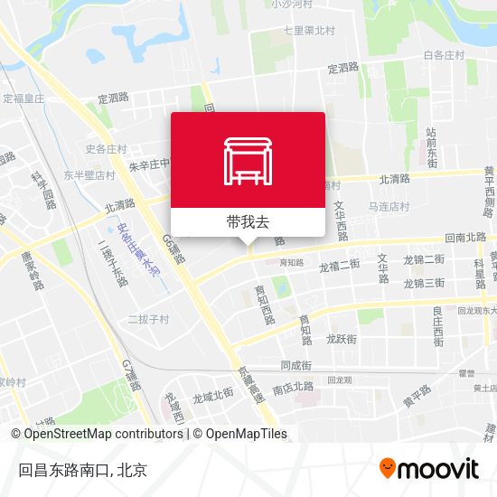 回昌东路南口地图